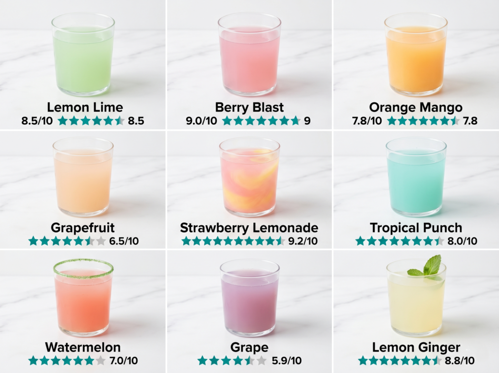 Instant Hydration flavor ratings — all 9 flavors reviewed and scored