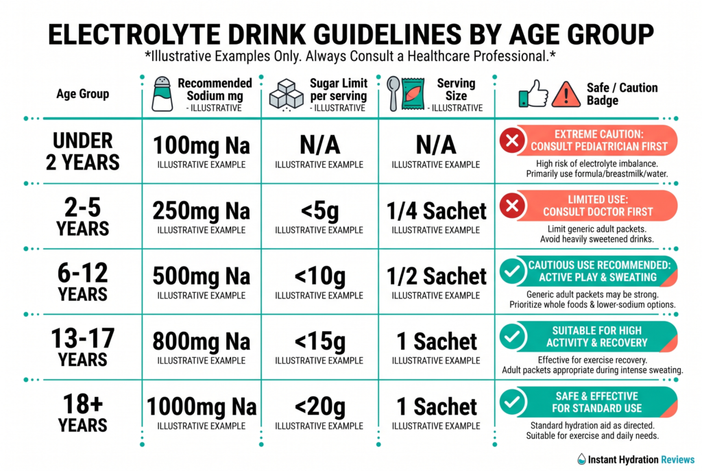 Liquid IV age-by-age safety guidelines — toddler to teen
