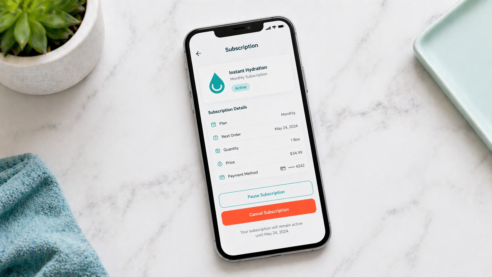 How to cancel Instant Hydration subscription — step-by-step