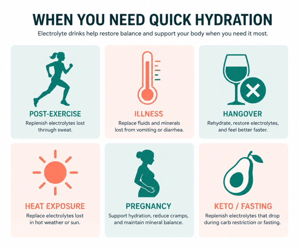 When you need a quick hydration drink — 6 use-case scenarios