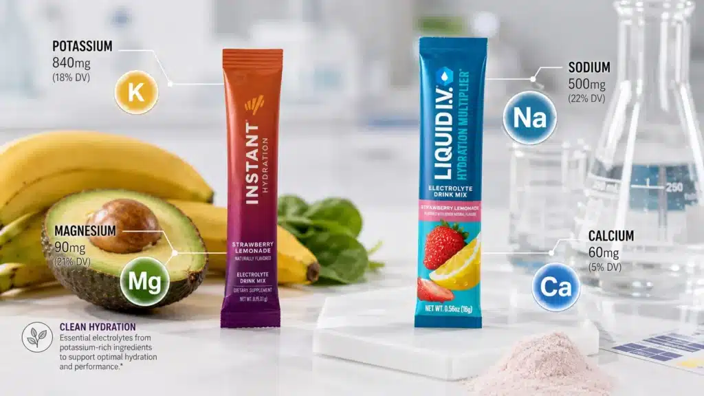 Instant Hydration vs Liquid IV side-by-side comparison 2026
