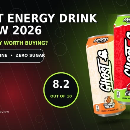 Ghost Energy Drink Review 2026: Is It Actually Worth Buying? Ghost Energy Drink review 2026 featuring official Cherry Limeade, Orange Cream and Welch's Grape cans