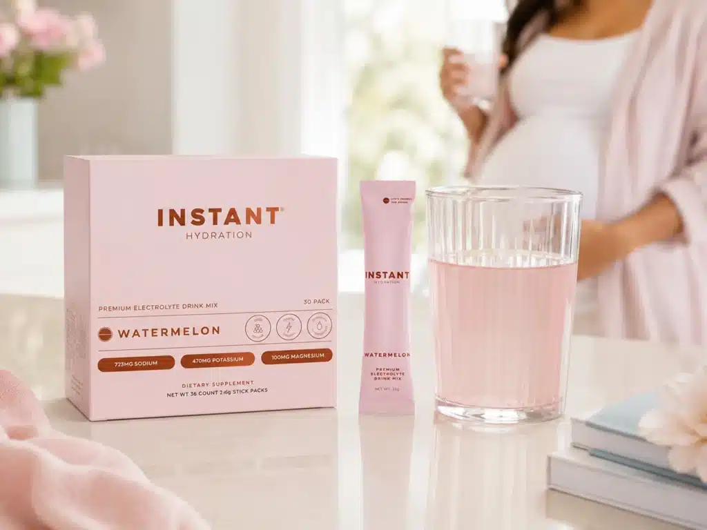 Instant Hydration ingredients and electrolytes during pregnancy