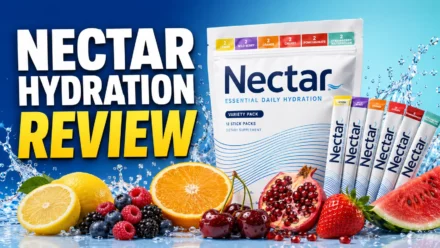 Nectar Hydration review featuring official electrolyte packets and six fruit flavors