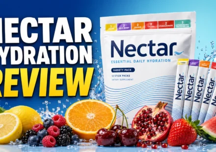 Nectar Hydration review featuring official electrolyte packets and six fruit flavors